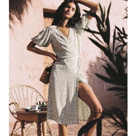 faithfull bella floral midi dress